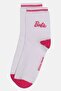 Women One Pair Brand Logo Crew Socks, White - 3