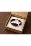Lambero Knotwood Brown Leather Men's Bracelet - Knotted Multi-Row - 3