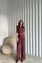Plum Modal Blouse and Pants Set