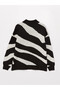 Half Turtleneck Patterned Long Sleeve Maternity Knitwear Sweater - 7