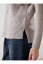 Diamond Patterned Women's Knit Sweater - 4