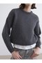 Zero Roba Collar Loose-Fit Women's Knitwear Sweater from Uzg Store for Style Enthusiasts - 3