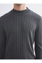 Esvab • Modern & Distinctive Half Fisherman Roba Collar Men's Knitwear Sweater - 3
