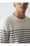 Zero Roba Collar Striped Men's Knitwear Sweater from Uzg Store for Style Enthusiasts - 3