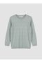 Crew Neck Zigzag Patterned Women's Knitwear Sweater - 5