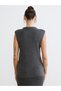 Half Turtleneck Women's Knitwear Sleeveless Sweater - 4