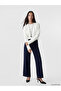 Crew Neck Patterned Women's Knitwear Sweater - 2