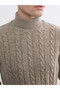 From UZG STORE: A Wool Blend Knit Men's Sweater with Braided Details for Style-Conscious Men - 3
