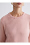 Crew Neck Self-Patterned Women's Knitwear Sweater - 4
