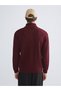 Zippered Stand Collar Men's Knitwear Sweater - 4