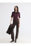 Crew Neck Glittery Women's Knit Sweater - 2