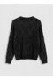 Diamond Patterned Women's Knit Sweater - 7