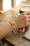 Gold Color Heart Model Zircon Stone Women's Bracelet - - 2