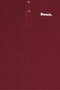 Men Regular Fit Brand Logo Short Sleeve Polo Shirt, Burgundy - 5