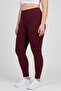 Women Sportswear Fit Training 7/8 Length Tight, Maroon - 3