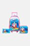 Kids Girl 3 In 1 Princess Trolley School Set, Multicolor