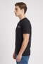 Men Crew Neck Short Sleeve Graphic Print T-Shirt, Black - 3