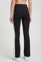 Women Sportswear Fit Flared Popper Training Leggings, Black - 4