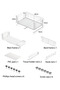 Under Cabinet Hanging Storage Basket, Metal Wire Under‑Shelf Organizer Rack with Hooks, No‑Drill Hanging Drawer Shelf for Kitchen Pantry Cabinet Countertop, White - 8