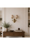 Beige Linen Fabric Double Headed Sconce with Electrical Installation - 5