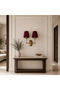 Electrical Installation Burgundy Linen Fabric Double Headed Sconce - 5