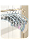 Multi Clip Drying Rack,Laundry Drying Racks with 10 Clips,Sock Dryer with Clips,Stainless Steel Drying Rack,Hanging Drying Rack for Drying Socks,Bras,Towel,Underwear,Baby Clothes,Grey (4pc) - 2