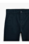 Buttoned Cotton Gabardine Chino School Trousers - 3