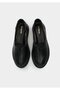 Black Leather Women's Shoes - 5