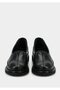 Black Leather Women's Shoes - 3