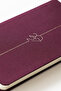 2027 Year Weekly Linen 9X17 cm Pocket Agenda 12 Months Burgundy - 4