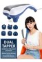 Professional Style Dual Heads Electric Massager – Portable Handheld Full Body Deep Tissue Massage Device with Multiple Heads for Neck, Back, Shoulder & Legs