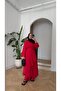 Women's Oversize Comfortable Fit 3-Piece Kimono Shirt and Pants Set with Tie Detail - 3