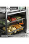 Kitchen Storage Rack Adjustable Multi-Tier with Wheels, 4 Tier Kitchen Organizer Mobile Shelving Unit, Rolling Utility Slide Out Organizer with 2 Shelf and 2 Storage Basket - 7