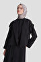 Stone Detailed Vest Dress Set Black - 5
