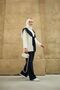 Women's Shoulder Shawl with Tie Detail, Suitable for Hijab, Comfortable Fit, Two-Piece Set - 3
