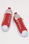 Women's Easy-To-Wear Rubber Laced Sports Linen Sneaker Shoes Red - 4