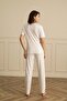 18272 Women's Buttoned Short Sleeve Pajama Set - 3
