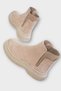 Suede Women's Boots with Side Elastic Beige - 2