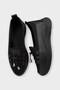 Orthopedic Lightweight Seasonal Comfortable Women's Casual Shoes Black - Silver - 5