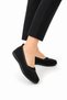 Women's Orthopedic Comfort Sole Rubber Detail Casual Shoes Black - 2