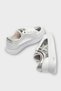 Women's Star Detail Stylish Sneaker Shoes White - Silver - 4