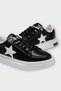 Women's Star Detail Stylish Sneaker Shoes Black - White - 2