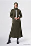 Pleated Rayon Suit Khaki - 2