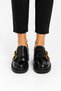 Orthopedic Double Buckle Office Women's Casual Shoes Black - Black - 3