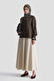Ruffled Basic Robe Beige - 7