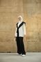 Women's Shoulder Shawl with Tie Detail, Suitable for Hijab, Comfortable Fit, Two-Piece Set - 2
