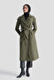 Basic Long Trench Coat Khaki - 2