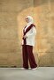 Women's Shoulder Shawl with Tie Detail, Suitable for Hijab, Comfortable Fit, Two-Piece Set - 3