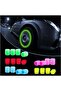 Illuminated wheel valve covers that glow automatically at night – Stylish and fashionable car accessories, high-quality materials, waterproof and dustproof, quick and easy installation, suitable for m