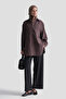 Buttoned Lyocell Tunic Bitter Brown